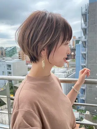 ショート 博多ベージュ 🐻松井傑のヘアスタイル