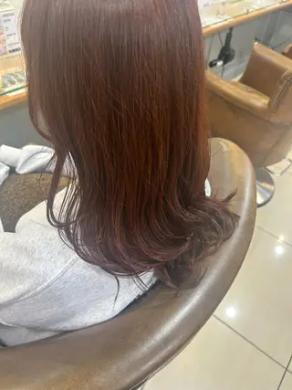 セミロング 韓国ヘアー🇰🇷 MIWAのヘアスタイル