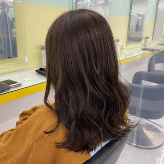 セミロング カラー ヘアアレンジ mai🍑暖色カラー /レイヤー💖のヘアスタイル