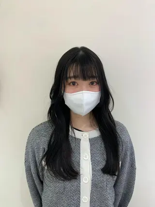 ロング カラー 韓国レイヤー🪽 耳ツボジュエリーのヘアスタイル