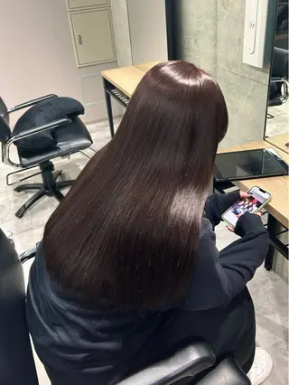 ロング カラー OAK溝の口 天使の輪👑YUKIのヘアスタイル