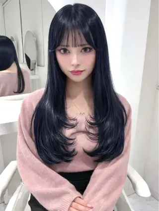 ロング カラー レイヤーカット🫧 🎀Tomoka🎀のヘアスタイル