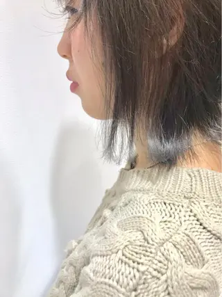ミディアム カラー 🐺ウルフ/レイヤー 似合わせ‎🤍沙羅のヘアスタイル