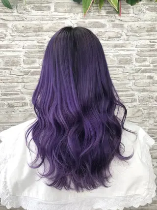セミロング カラー 韓国ヘア🤍髪質改善 🇰🇷AKANEのヘアスタイル