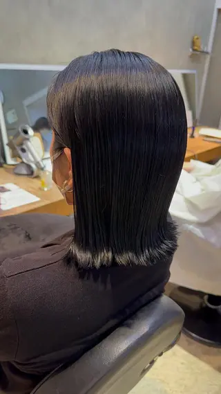 ミディアム 髪質改善・ クロスパーマ◎倉澤のヘアスタイル