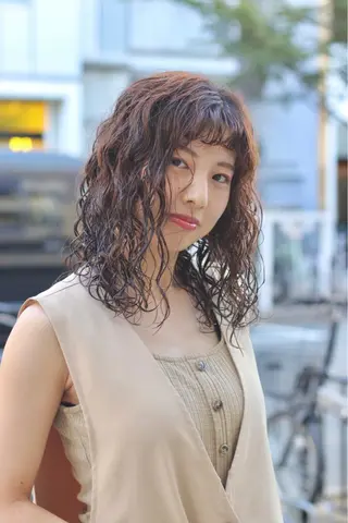 ロング パーマ joh/メンズ/ ブリーチ/矢場町のヘアスタイル