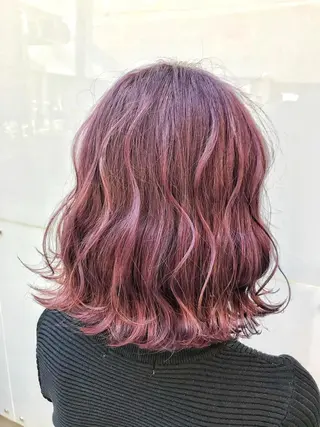 ショート カラー メンズ縮毛矯正 ニュアンスパーマのヘアスタイル