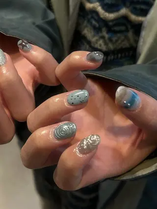 ネイル Hata nail 🎀個性派ニュアンスのネイルデザイン