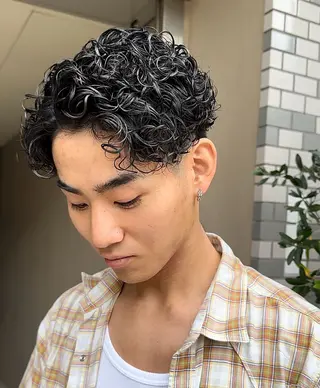 パーマ メンズ 年間2000名担当◎ パーマ職人/仲原佑樹のヘアスタイル