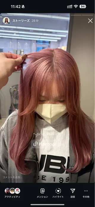 カラー 透明感ベージュ🤎 ナチュラルレイヤーのヘアスタイル