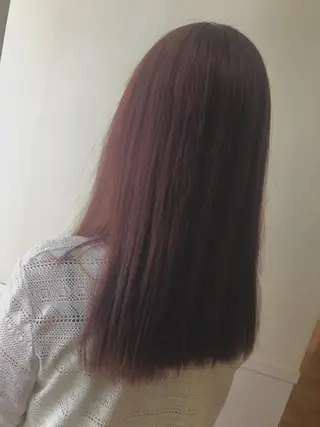 ロング カラー 馴染ませNo.1🧃 エクステ・アレンジのヘアスタイル