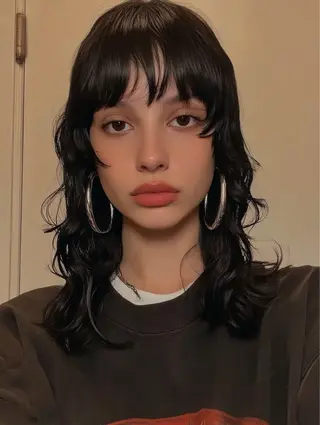 パーマ RIN パーマ/暖色カラーのヘアスタイル