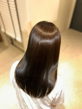 セミロング カラー Abe Kiranaのヘアスタイル