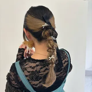 ロング ヘアアレンジ Ayano‪‪🎀似 合わせ×透明感🎀のヘアスタイル