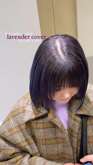 ショート カラー ayano / 透明感・くすみカラーのヘアスタイル