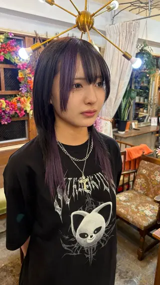 セミロング カラー 🌈原宿/推しカラー /マーコ🌈のヘアスタイル