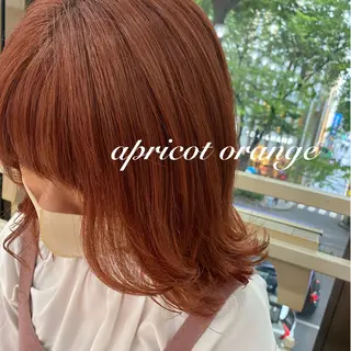 セミロング カラー ヘアアレンジ 透明感カラー 古山 結季🌙🖤のヘアスタイル