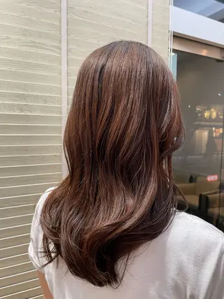 ロング カラー メンズモデル板橋 島田依杏のヘアスタイル