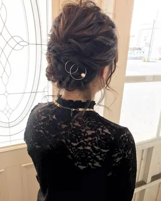 ヘアアレンジ 秋月 亜耶のヘアスタイル