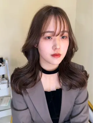 ロング カラー ヘアアレンジ レイヤーカット🤍 RINAのヘアスタイル