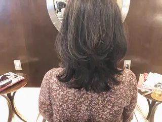 ミディアム カラー 髪質改善/艶髪/ 木山ゆかりのヘアスタイル