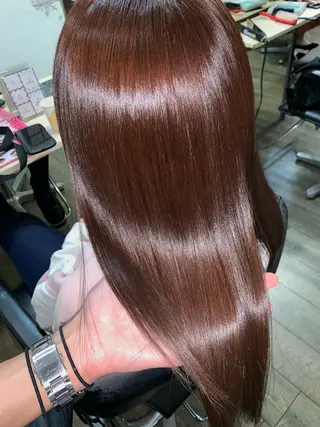 ミディアム 縮毛矯正/髪質改善 井上智秀のヘアスタイル