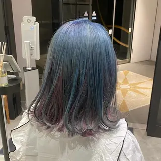 ミディアム カラー ヘアアレンジ SHIAN 立川 🍑すずかのヘアスタイル