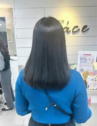 ミディアム 縮毛矯正✖髪質改善 仁木伸明のヘアスタイル