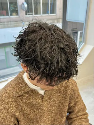 ショート パーマ メンズ 🏁メンズパーマ/ RYOYAのヘアスタイル