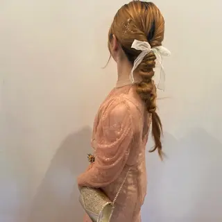 Yu-ka🌼*･ カラー縮毛矯正❣️のヘアスタイル