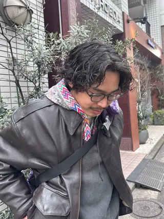 パーマ メンズ ボブ/メンズ/パーマ /Tamakiのヘアスタイル