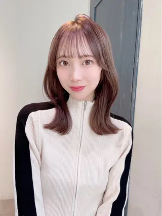 セミロング 韓国ガーリーヘア🎀 ／𝐦𝐨𝐞のヘアスタイル