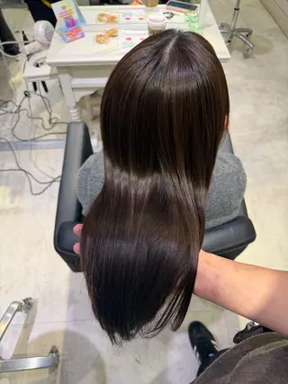 セミロング 🟠髪質改善縮毛矯正 YUTO🟠のヘアスタイル