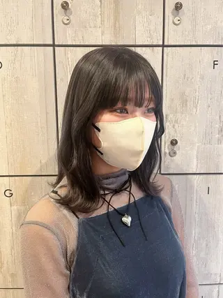 ミディアム カラー ♡ナナコ♡ レイヤー/艶髪のヘアスタイル