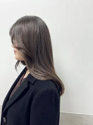 セミロング カラー HARUNA/ミセス 大人ショートヘアのヘアスタイル