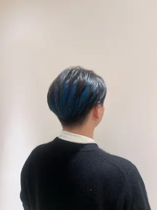 ショート カラー メンズ 白金台カラーリスト あきよしのヘアスタイル