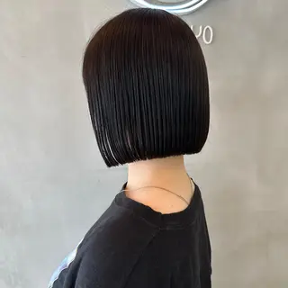 ミディアム カラー センターパート/ 暖色カラーayuのヘアスタイル