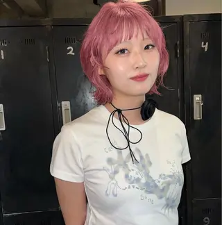 ショート カラー 海外レイヤー/ ブロンドKazuhaのヘアスタイル