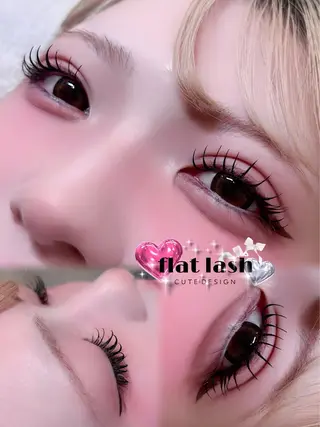 マツエク・マツパ 🎀束感/上下エク/ 𝙍𝙐𝘼 🎀のマツエク・マツパデザイン