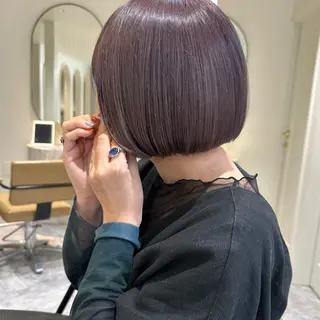 ショート カラー 縮毛/ベージュカラー Mariamu🫧のヘアスタイル