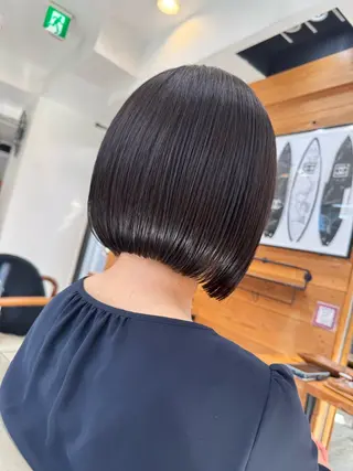 ショート カラー 早稲田/ショート/ 髪質改善/艶カラーのヘアスタイル