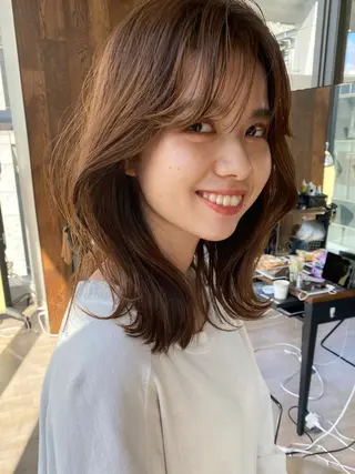 セミロング 【1日2名様限定】 AFLOAT白川雄副のヘアスタイル