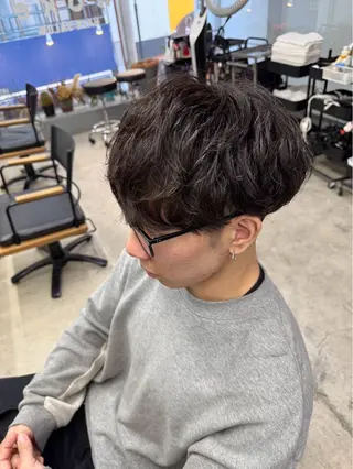 ショート パーマ メンズ メンズ専門サロン wokeのヘアスタイル