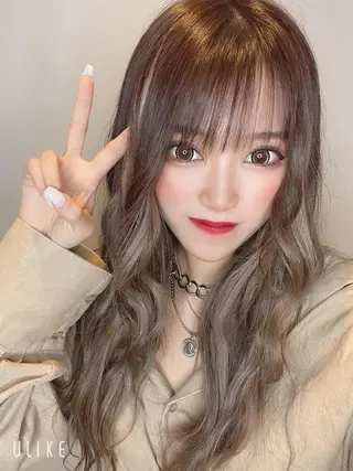 ロング カラー 髪質改善/美髪矯正/ ハイトーン Kuroのヘアスタイル