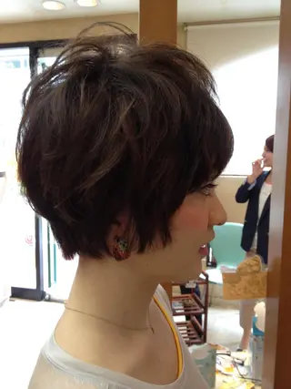 ショート カラー パーマ Kosuge Takafumiのヘアスタイル