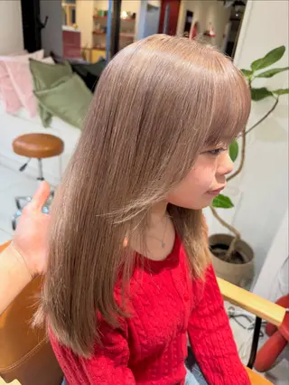 セミロング カラー 🫧艶カラー/ダブル カラー♡/桜🌸のヘアスタイル