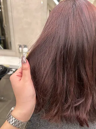 カラー 透明感ベージュ🤎 ナチュラルレイヤーのヘアスタイル