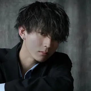 ミディアム パーマ メンズ メンズカット特化🐺 メンズウルフ/置塩祥のヘアスタイル