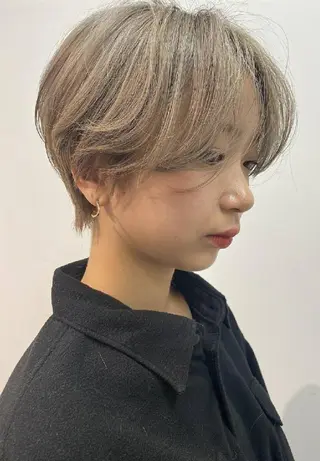ショート カラー 心斎橋難波本店 店長 THE ECT 中尾のヘアスタイル