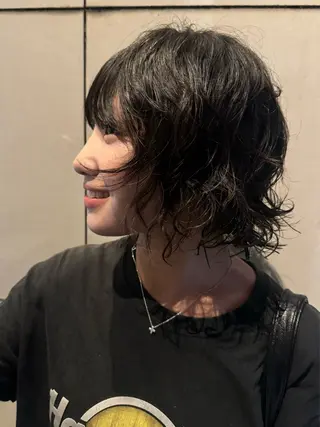 パーマ 山下 莉歩のヘアスタイル